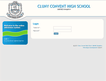 Tablet Screenshot of admissions.clunyconventschool.org